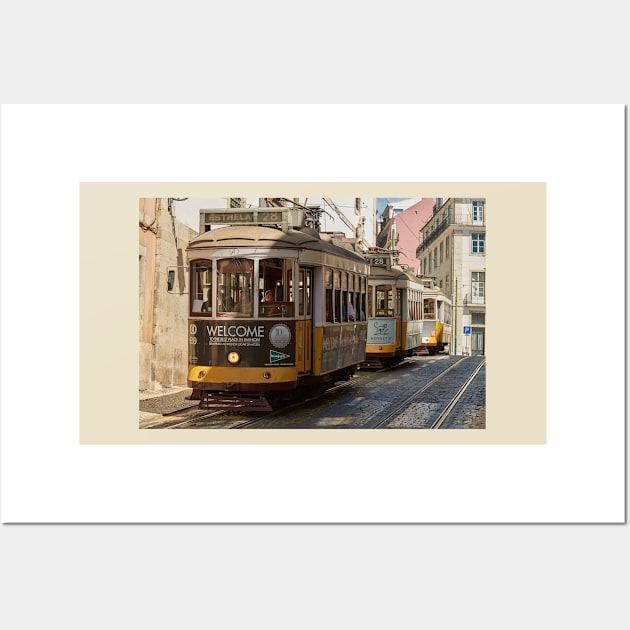Historic Lisbon trams Wall Art by mbangert